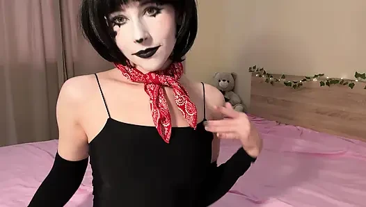Goth Harley Quinn Pixie - Sinister Sweet Bed Play