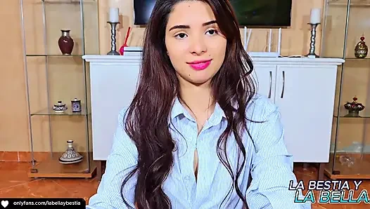 Cheats on Wife with New Babysitter with Pretty Feet with Fuck Cums in Mouth