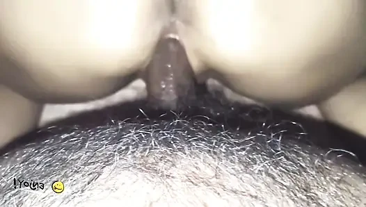 Lovely couple fucking in homemade