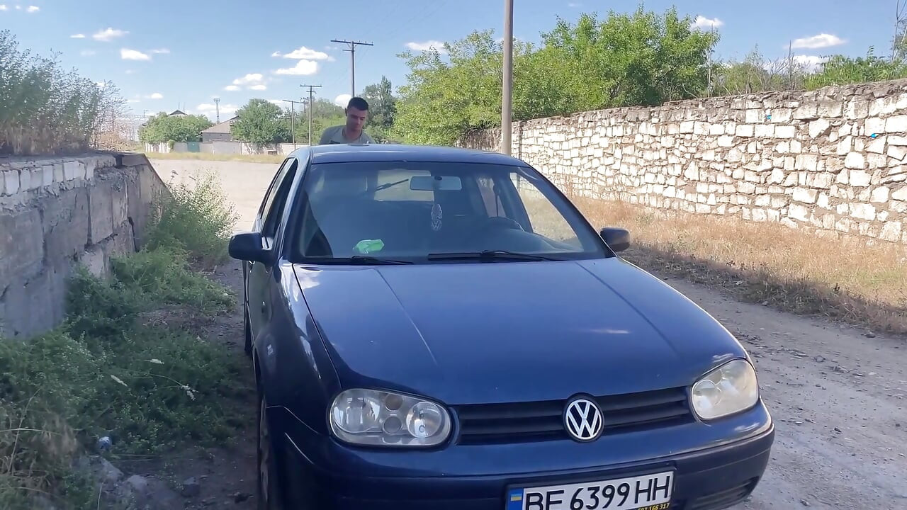 She Couldnt Start Her Car but a Stranger Was Watching and Stroking