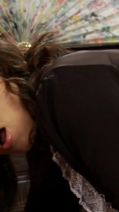 Must-see moment from "Naughty brunette maid gets her sexy ass slapped and fingered"