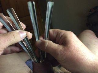 18 cucharas de metal en prepucio