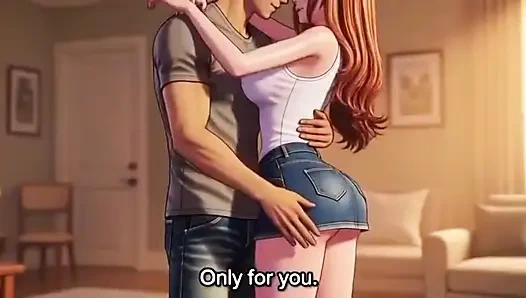 Little secret of stepmom and stepson alone at home