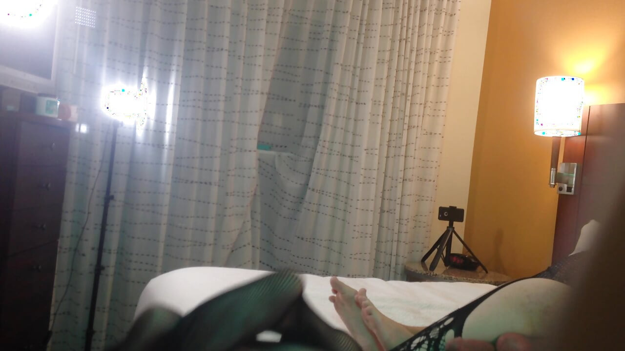 Hot Gothic Trans Woman Sucks Cock
