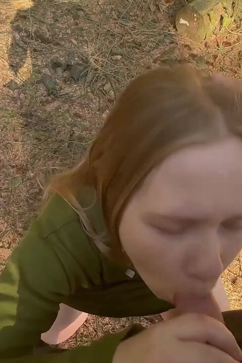 A Wet Quickie in the Woods with Hot Close-ups