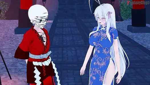 Rias Gremory kimono sex at the festival - DXD NTR Madness Series