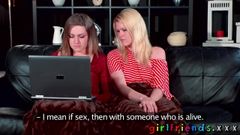 Girlfriends beautiful all-natural lesbians enjoying pussy