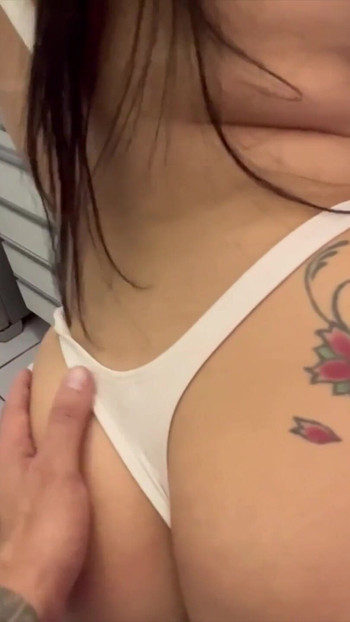 Captivating moment from "I had sex with a neighbor in the kitchen of my apartment"