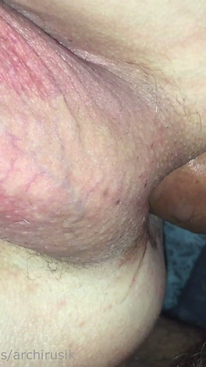 Boys without condoms fucked the narrow hole of a femboy with sperm! | Clip 1