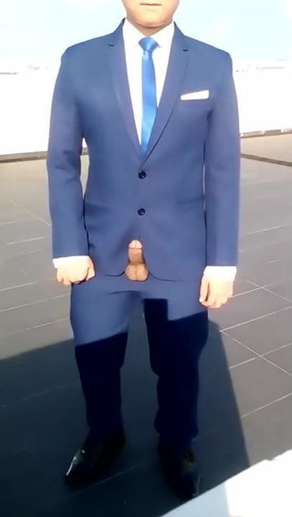 Asian boy - suit boner