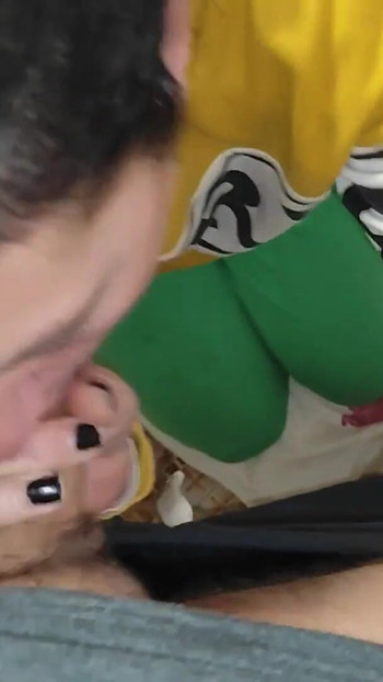 Hot MILF Stepmom Sloppy Blowjob with Cum in Mouth | Clip 1