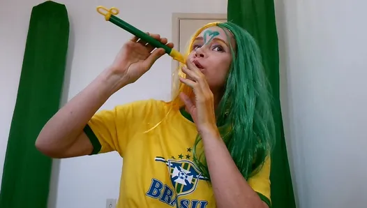 美味的巴西女孩在最佳世界杯上的巴西小姐
