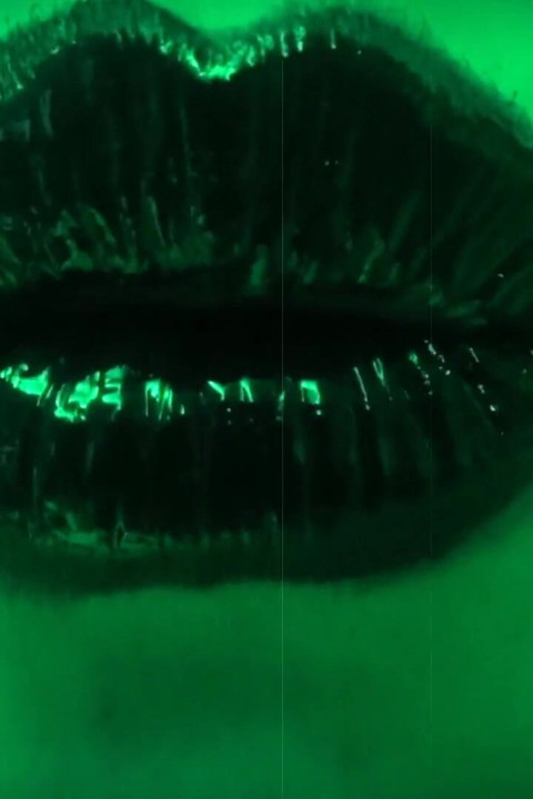 Glossy black lips