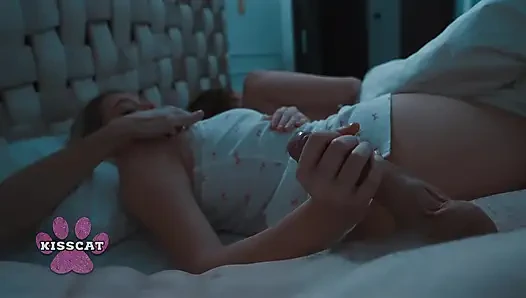 Will Step Dad Fuck and Cum Inside Step Daughter Jessie Ames in Share Bed While Step Mom?