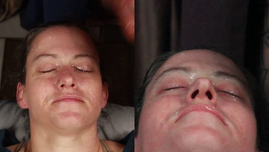 Dirty Dees taking more amateur homemade huge double cum loads to the face