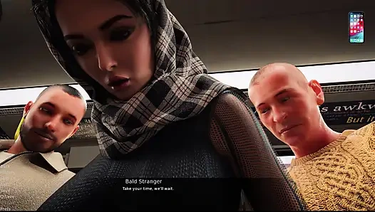 Esra İstanbul'da 5 esra bilmeden erkek arkadaşıyla konuşurken birçok adam tarafından sikiliyor
