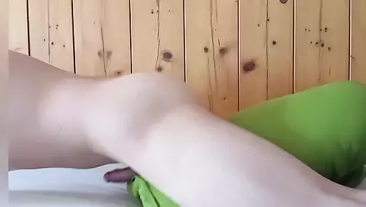 Young Guy Fucking his Pillow and Moaning Hard