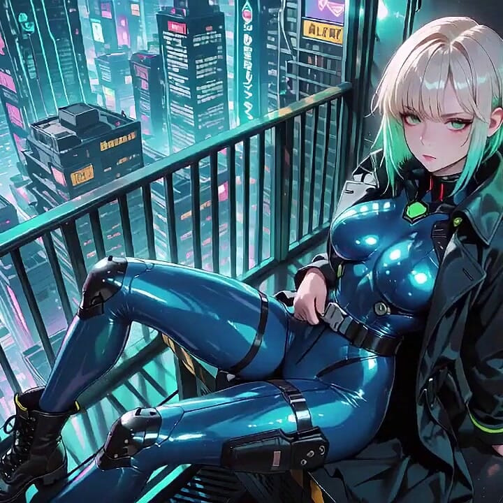 Blonde Knight Lounges Seductively While Her Silver-haired Partner Kneels to Serve