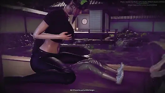 B061 Вагинальный фагоцитоз две женщины манипулируют мужчиной сократили до размера игрушки чрезвычайно доминирующим образом.