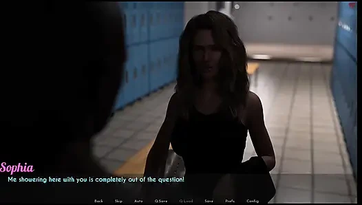 Dylan wanted to shower where Sophia bathed went to common shower he got a big dick