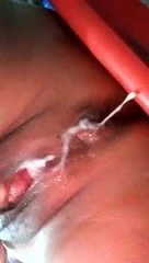 My GF fingering & milk coming 2