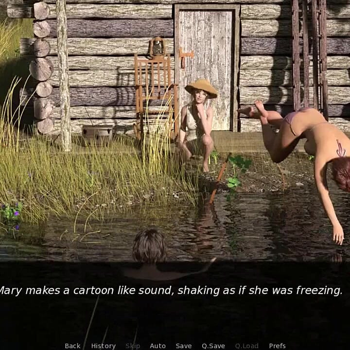 Alacakaranlık manor: bikinili seksi kızlarla yüzme ep 11