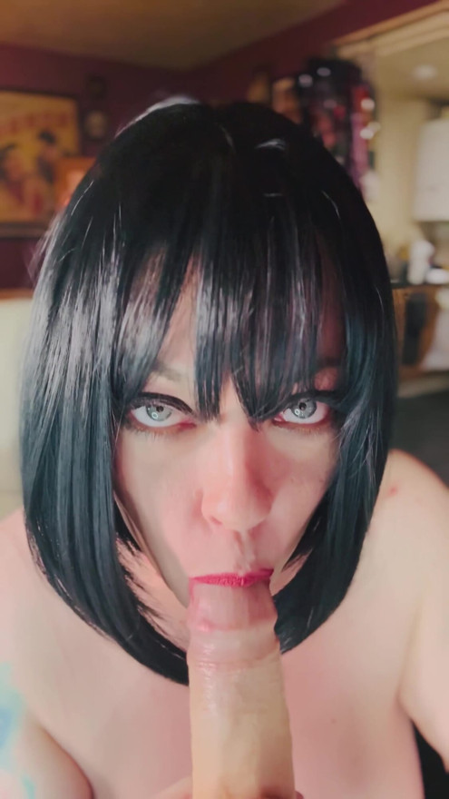 Wish This Was Daddy's Cock I Was Giving A Smoky Blowjob To! BJ Dildo Cocksucking Smoking Smoker | Clip 2