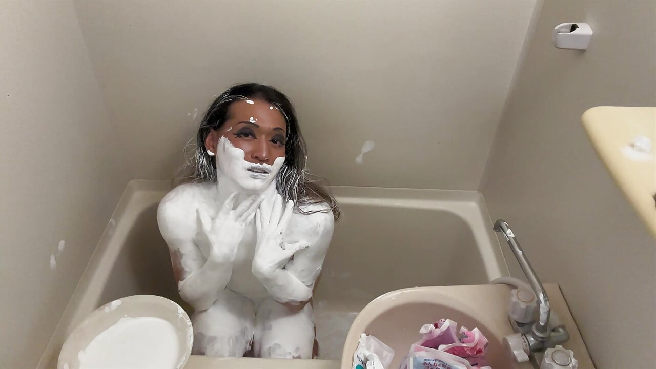 Wet&Messy Paint-Covered Crossdresser 1