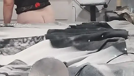 POV View of Behind My Fucking Machine Stretching My Pussy