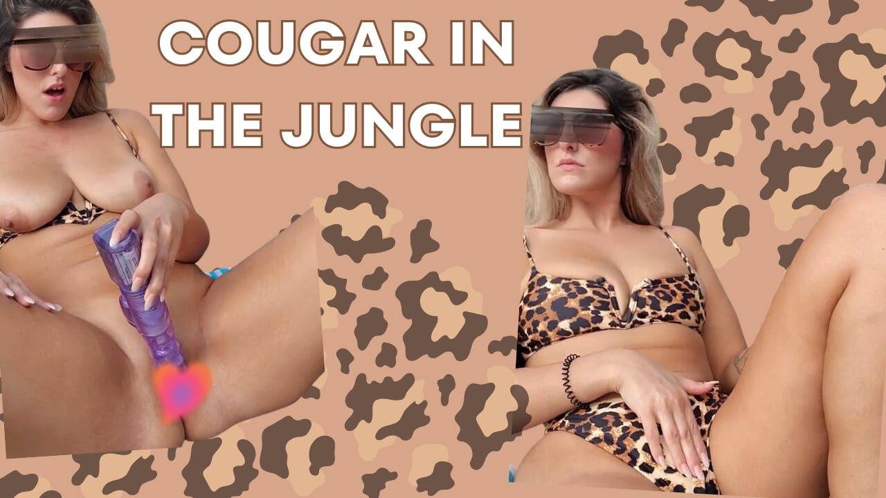 MILF Cougar with Big Tits gets off outdoors hoping to get caught