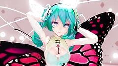 Miku Hentai Dance despir gozada interna MMD 3D Butterfly Shake It MMD 3D Emerald Hair Color Edit Smixix