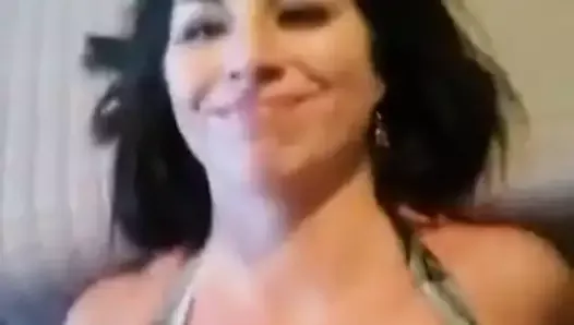 She loves the tit stroke