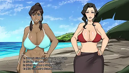 Ember Adası - Korra'nın büyük göğüslerini test ediyor