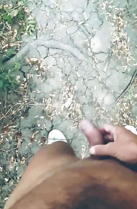 POV Naked Walk in the Woods