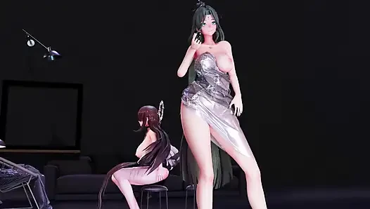 Mmd Brave Girls-rollin', Couple Dance, Korean Dance, Lingerie, Striptease