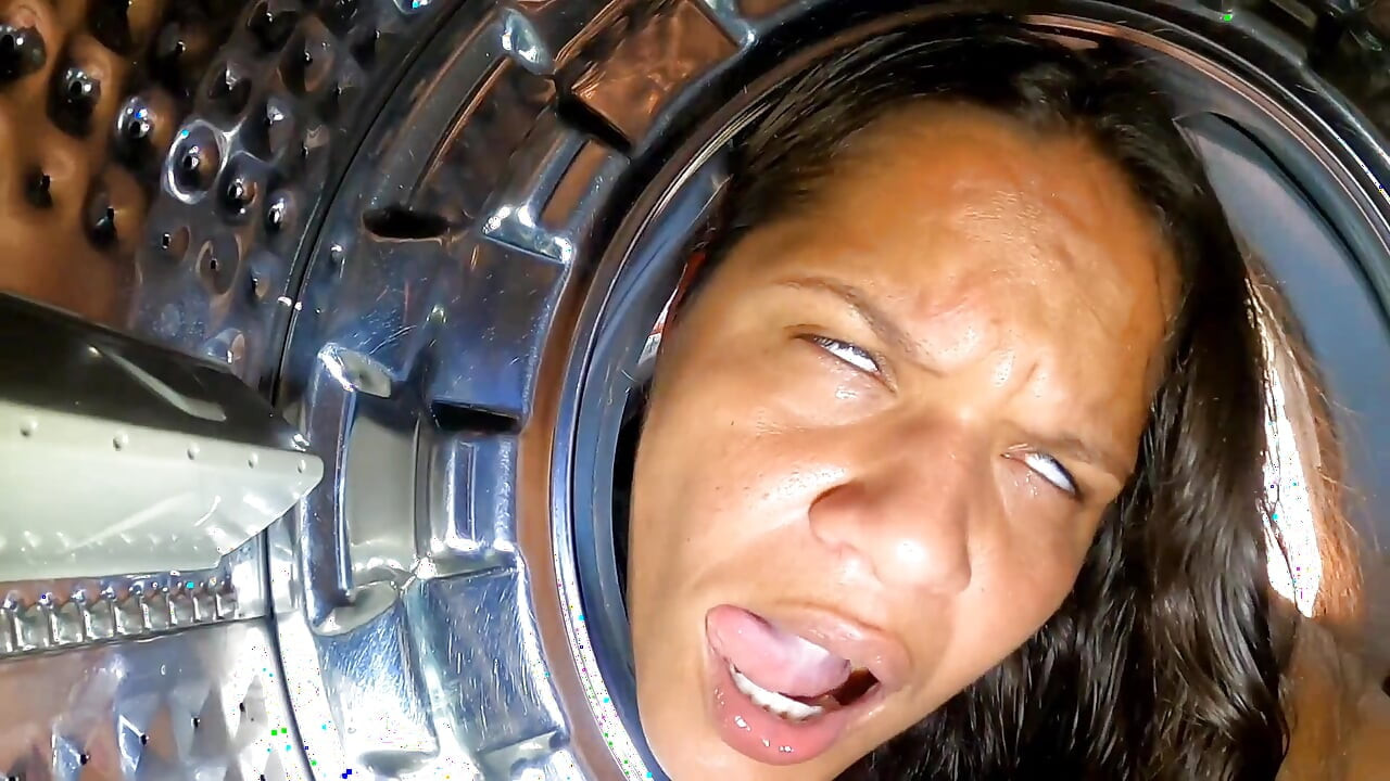 I Got Stuck in the Washing Machine My Black Dick Stepson Took Advantage and Fucked Me