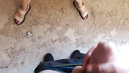 Oralsex Und Pussy Fick Im Stehen