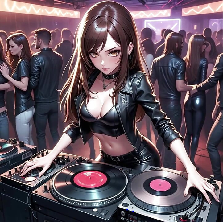 Synthwave ретроволновый ДИ-набор, аниме, SFW AI