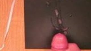hot jerking with cock ring and lot of cum