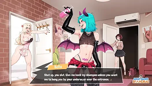 Femboy Futa House Gameplay teil 1 - Leben am College für magische Künste beginnen