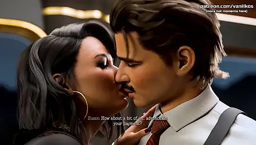 Dicke titten, Retro-MILF mit dickem arsch gibt dem Jungen einen blowjob und fickt seinen großen schwanz. Er spritzt ihre nasse muschi voll - neufrauen-dlc