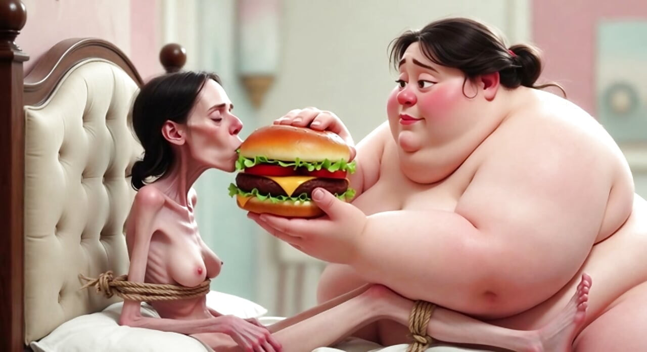 Extremely Skinny Vs Massive SSBBW Feeding Session