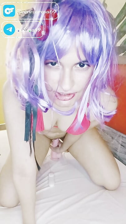 masturbacion dildo seksowny cosplay
