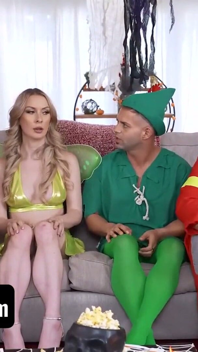 Mandy And Sydney, Two Sexy Stepmoms, Have Decided That They Are Going To Dress Sexy For Halloween | Clip 1