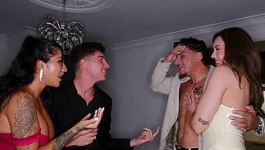 Erkek arkadaşlarımızı değiştirip hardcore bir dörtlü oluşturuyoruz - Yasmina Khan - Catherine Knight