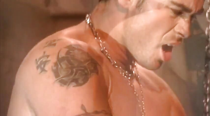 Delivers a steamy blowjob to her slave's cock in a BDSM affair