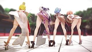 Mmd R-18 anime meisjes sexy dansend (clip 24)