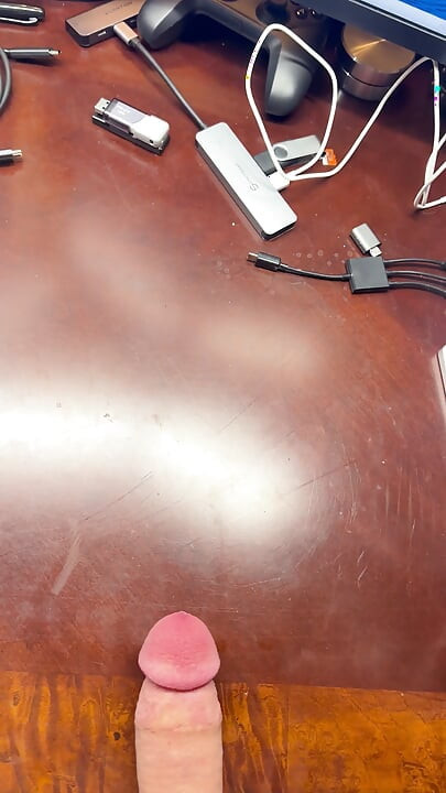 NurseTheWino Edges and Cums Big Load on Desk