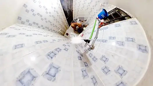 vhabi jokhon aka gosol kore toyleta