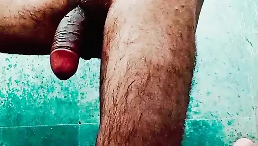 No girl wanted to him, so he shook it with his hands and removed the water